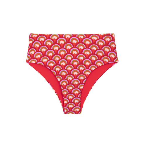 Product Front: Rio De Sol Slip Bottom Floral-Scales Hotpants