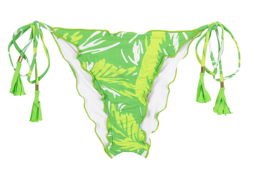 Product Front: Rio De Sol Slip Bottom Green-Palms Frufru