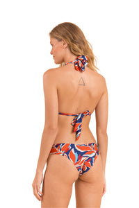 Model Back: Rio De Sol Slip Bottom Leaves Mel