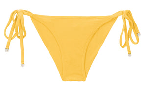 Product Front: Rio De Sol Slip Bottom Malibu-Yellow Cheeky-Tie