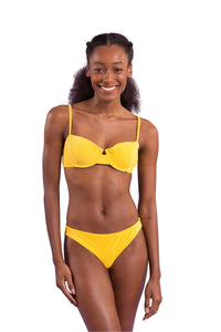 Model Front: Rio De Sol Slip Bottom Malibu-Yellow Essential-Comfy
