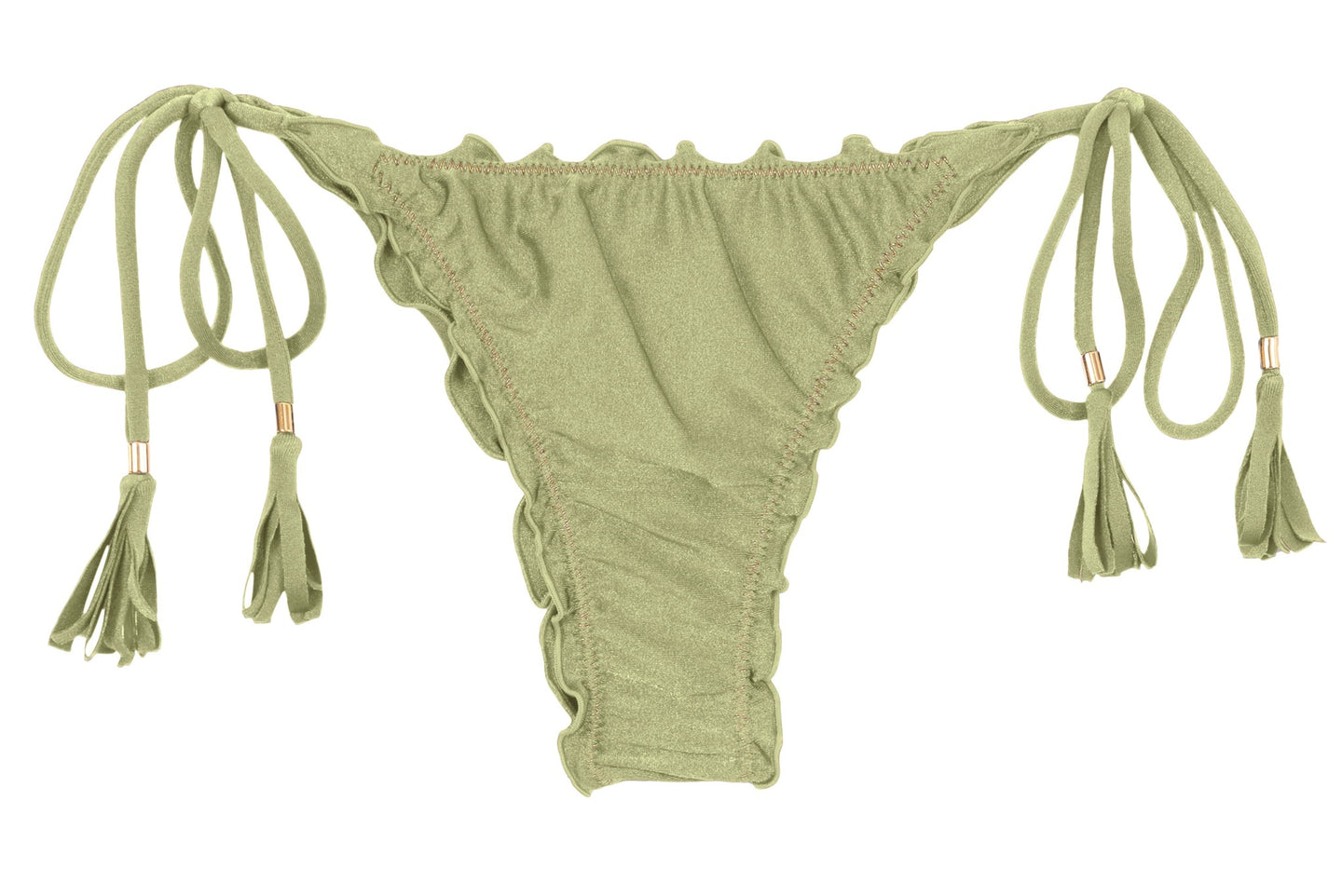 Product Front: Rio De Sol Slip Bottom Oliva Frufru-Fio