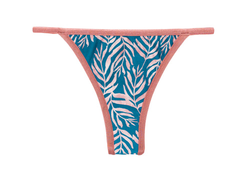 Product Front: Rio De Sol Slip Bottom Palms-Blue California