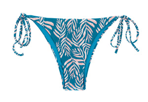 Product Front: Rio De Sol Slip Bottom Palms-Blue Ibiza