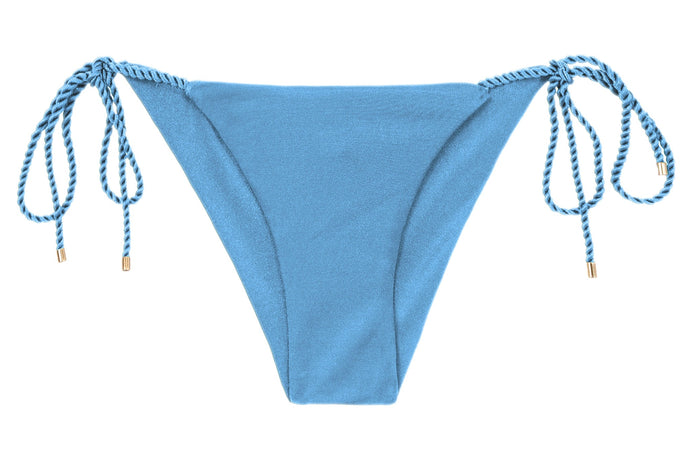 Product Front: Rio De Sol Slip Bottom Shimmer-Baltic-Sea Cheeky-Rope