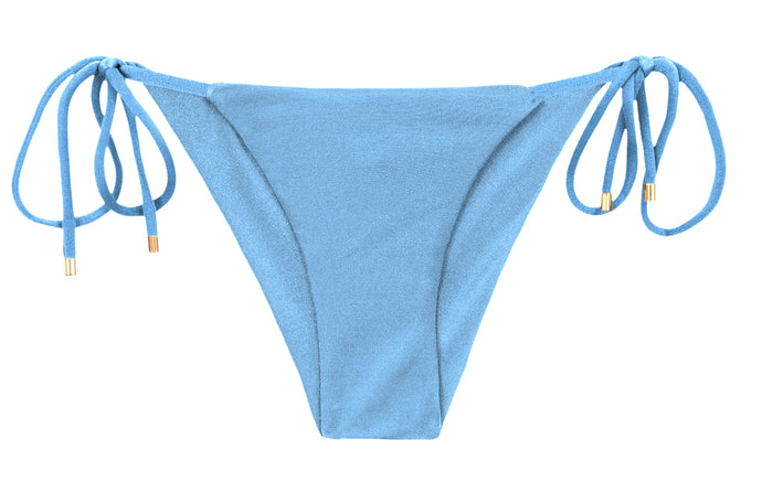 Product Front: Rio De Sol Slip Bottom Shimmer-Baltic-Sea Cheeky-Tie