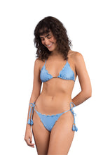 Carica l&#39;immagine nel visualizzatore di Gallery, Model Front: Rio De Sol Slip Bottom Shimmer-Baltic-Sea Frufru-Fio
