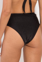 Carica l&#39;immagine nel visualizzatore di Gallery, Image 07: Rio De Sol Slip Bottom Shimmer-Black Belted-High-Waist
