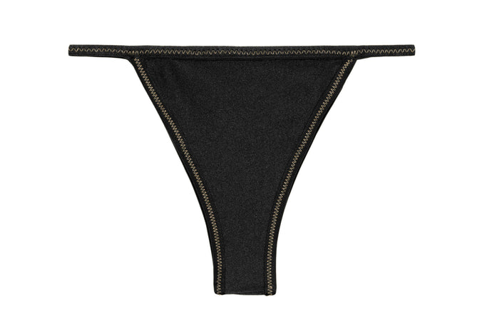 Product Front: Rio De Sol Slip Bottom Shimmer-Black California