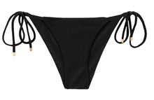 Carica l&#39;immagine nel visualizzatore di Gallery, Product Front: Rio De Sol Slip Bottom Shimmer-Black Cheeky-Tie
