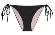 Carica l&#39;immagine nel visualizzatore di Gallery, Product Front: Rio De Sol Slip Bottom Shimmer-Black Ibiza-Rope
