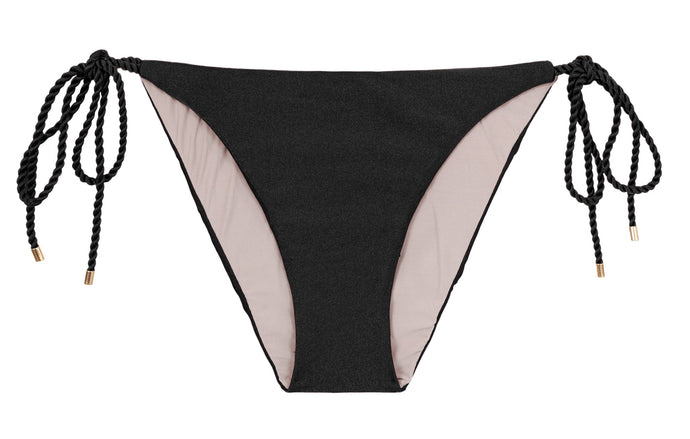 Product Front: Rio De Sol Slip Bottom Shimmer-Black Ibiza-Rope