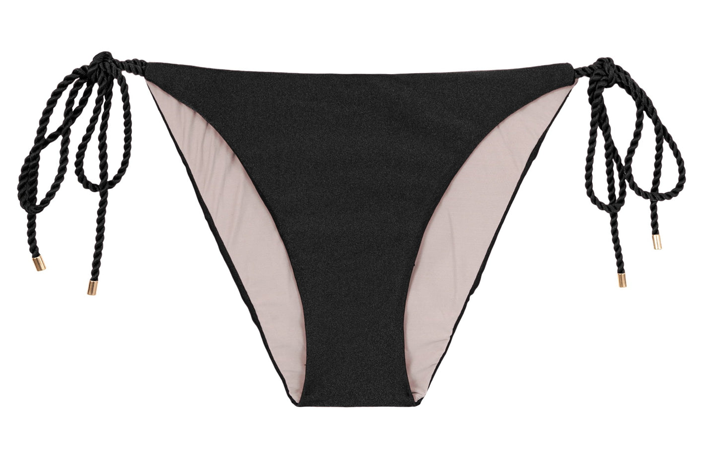Product Front: Rio De Sol Slip Bottom Shimmer-Black Ibiza-Rope