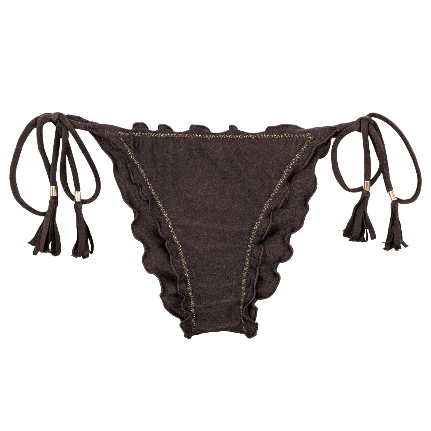 Product Front: Rio De Sol Slip Bottom Shimmer-Coffee Frufru