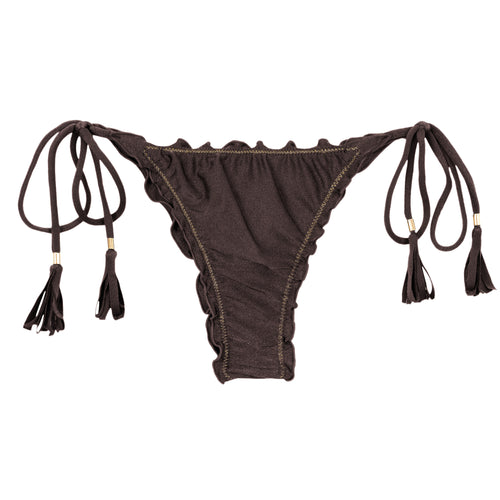 Product Front: Rio De Sol Slip Bottom Shimmer-Coffee Frufru-Fio