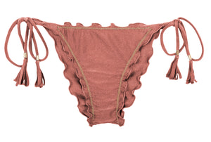 Product Front: Rio De Sol Slip Bottom Shimmer-Copper Frufru