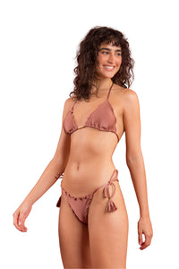 Image 04: Rio De Sol Slip Bottom Shimmer-Copper Frufru-Fio