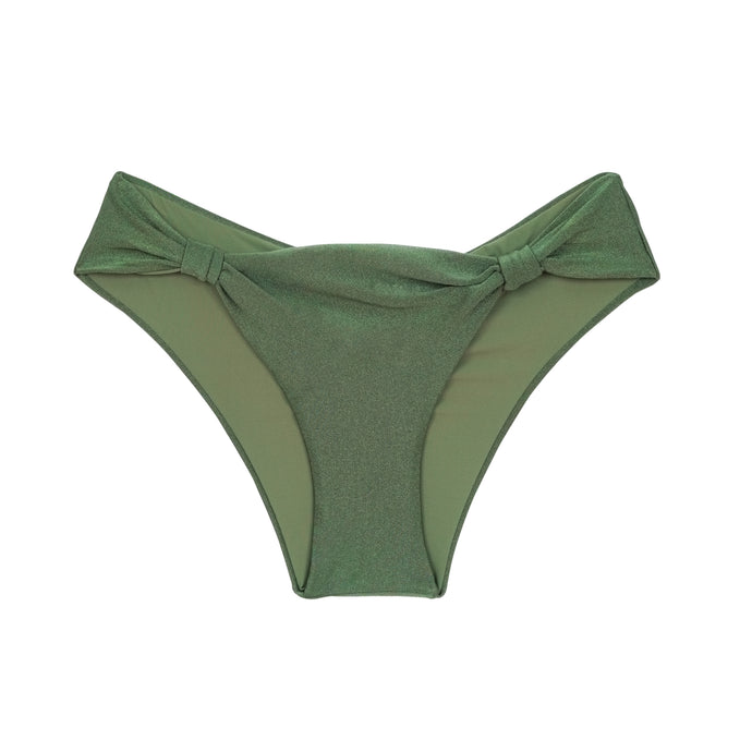 Product Front: Rio De Sol Slip Bottom Shimmer-Croco Mel