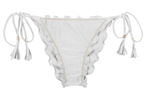 Product Front: Rio De Sol Slip Bottom Shimmer-White Frufru