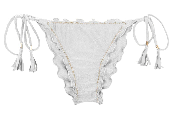 Product Front: Rio De Sol Slip Bottom Shimmer-White Frufru