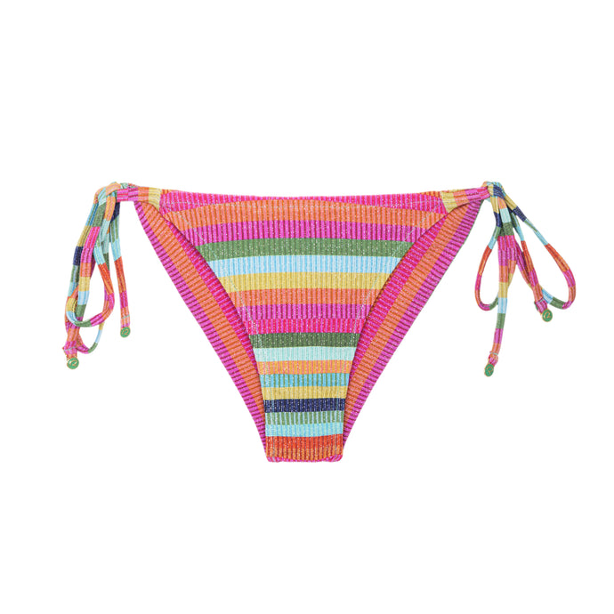 Product Front: Rio De Sol Slip Bottom Supercolor Cheeky-Tie