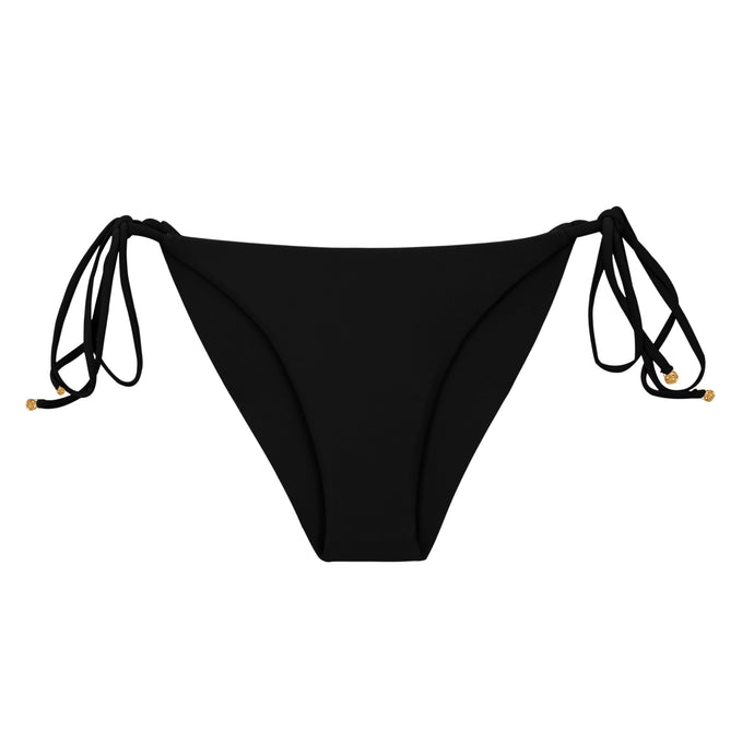 Product Front: Rio De Sol Slip Bottom Touch-Black Cheeky-Tie