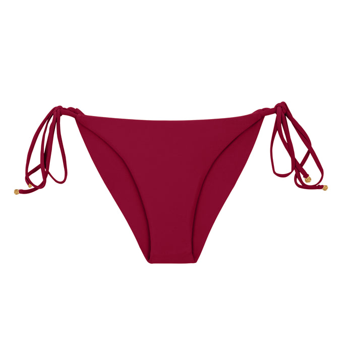 Product Front: Rio De Sol Slip Bottom Touch-Carmim Cheeky-Tie