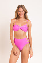Carica l&#39;immagine nel visualizzatore di Gallery, Model Front: Rio De Sol Slip Bottom Vita-Pink High-Waist-Spin
