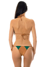Carica l&#39;immagine nel visualizzatore di Gallery, Model Back: Rio De Sol Slip Calcinha Copper Green
