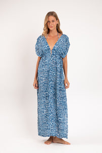 Model Front: Rio De Sol Vestito Da Spiaggia Chuva Long Dress Soleil