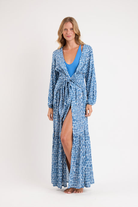 Model Front: Rio De Sol Vestito Da Spiaggia Chuva Long Dress Verona