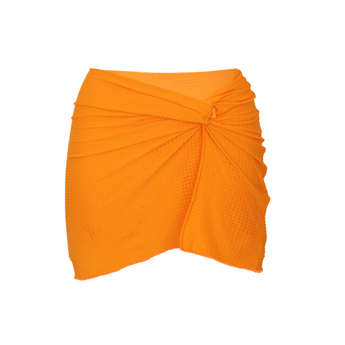 Product Front: Rio De Sol Gonna Da Spiaggia Dots-Mango Skirt-Knot