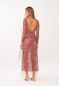 Model Back: Rio De Sol Vestito Da Spiaggia Dune Dress Lucy