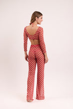 Carica l&#39;immagine nel visualizzatore di Gallery, Model Back: Rio De Sol Pantaloni Da Spiaggia Floral-Scales Pants Lana
