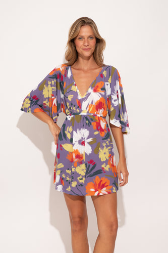 Gallery: Rio De Sol Vestito Da Spiaggia Garden-Flower Mini Dress