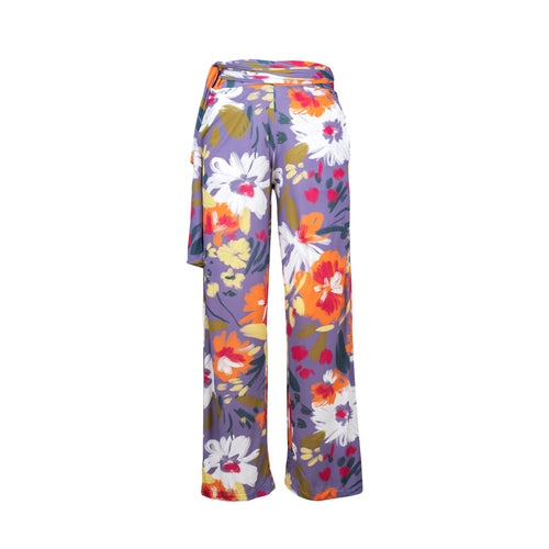 Product Front: Rio De Sol Pantaloni Da Spiaggia Garden-Flower Pants Knot
