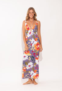 Model Front: Rio De Sol Vestito Da Spiaggia Garden-Flower Saida Yara