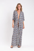 Carica l&#39;immagine nel visualizzatore di Gallery, Model Front: Rio De Sol Vestito Da Spiaggia Ikat Long Dress
