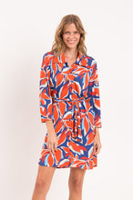 Carica l&#39;immagine nel visualizzatore di Gallery, Model Front: Rio De Sol Vestito Da Spiaggia Leaves Chemise
