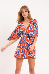 Image 04: Rio De Sol Vestito Da Spiaggia Leaves Mini Dress