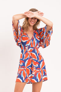 Image 09: Rio De Sol Vestito Da Spiaggia Leaves Mini Dress