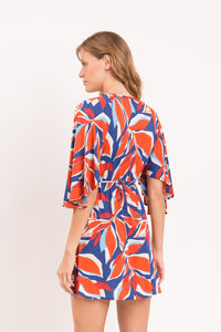 Image 10: Rio De Sol Vestito Da Spiaggia Leaves Mini Dress