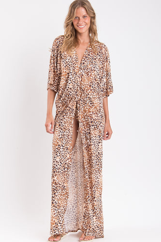 Gallery: Rio De Sol Vestito Da Spiaggia Leopard Long Dress