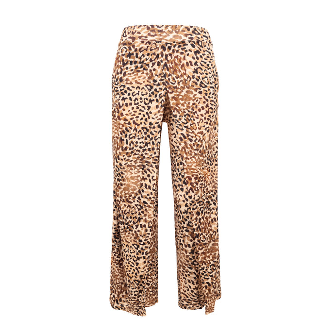 Product Front: Rio De Sol Pantaloni Da Spiaggia Leopard Wide Pants