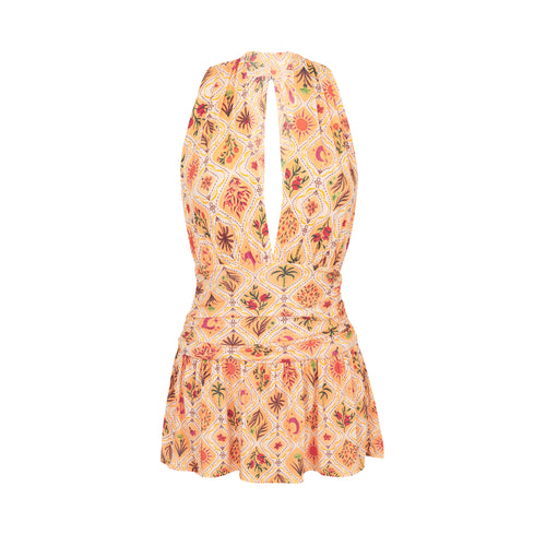 Product Front: Rio De Sol Vestito Da Spiaggia Mosaico Low Cut Dress