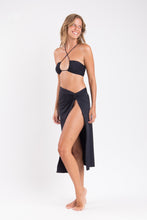 Carica l&#39;immagine nel visualizzatore di Gallery, Image 03: Rio De Sol Gonna Da Spiaggia Nero Long-Skirt-Knot
