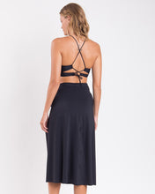 Carica l&#39;immagine nel visualizzatore di Gallery, Image 05: Rio De Sol Gonna Da Spiaggia Nero Long-Skirt-Knot
