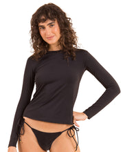 Carica l&#39;immagine nel visualizzatore di Gallery, Gallery: Rio De Sol Reggiseno Nero Rash-Guard
