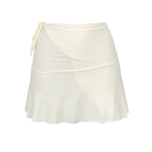 Product Front: Rio De Sol Gonna Da Spiaggia Off-White Mini Skirt