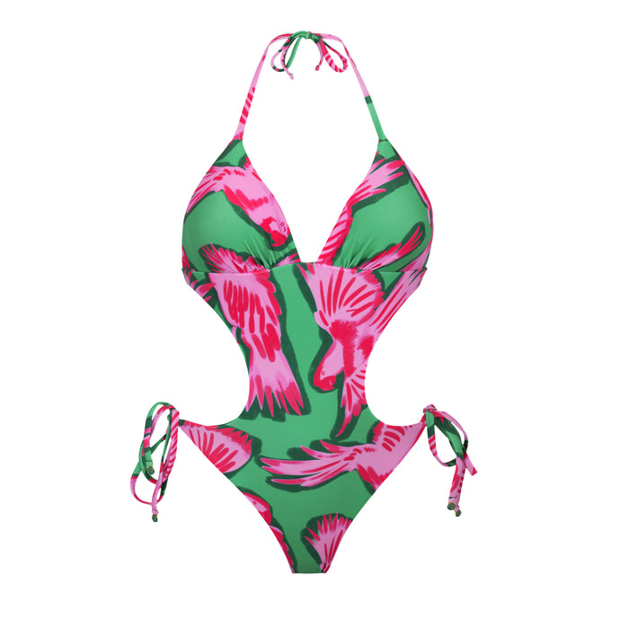 Product Front: Rio De Sol Intero Parrots Trikini